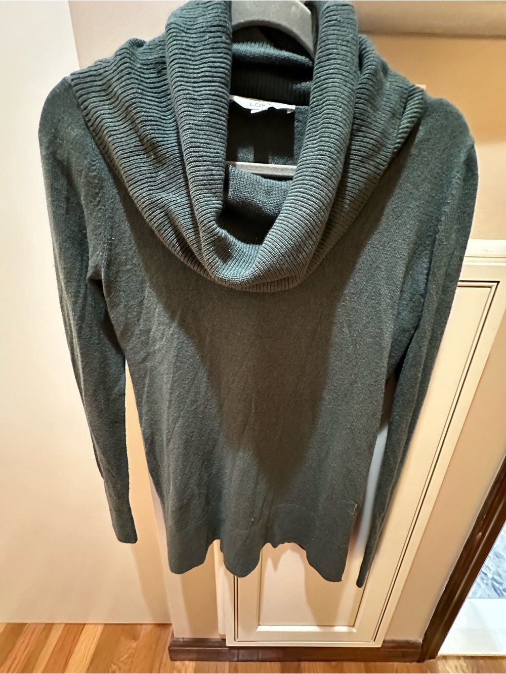 Loft Cozy Green Cowl Neck Women's Sweater